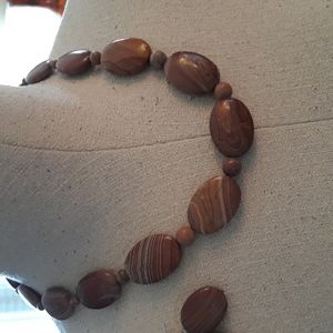 Jay King Agate Necklace & Earrings
